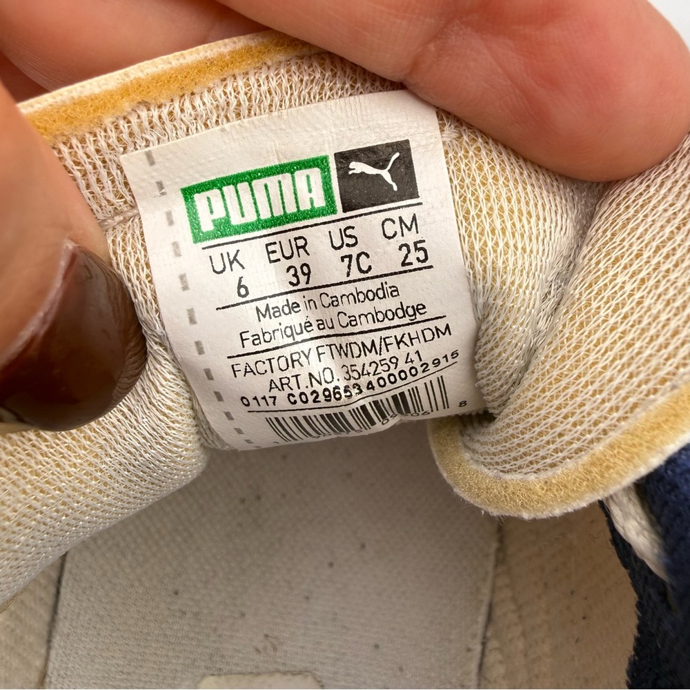 Puma Roma Classic 354259 41 Sneakers Men's White Gum Casual Shoes Sz 7 Retro - Picture 13 of 15
